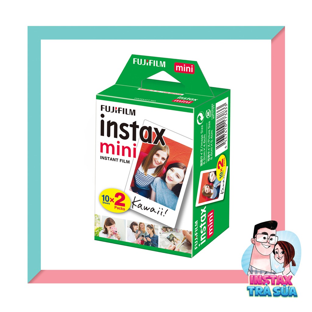 FILM INSTAX MINI TWIN PACK - WHITE FRAME (20 TẤM) - Giấy in ảnh lấy ngay Fujifilm Instax (Made in Japan) - Chính hãng