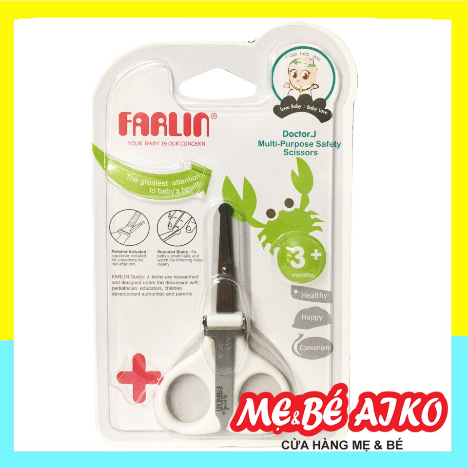 Kéo Cắt Móng Tay Farlin An Toàn (lưỡi dài) đa năng BF160A