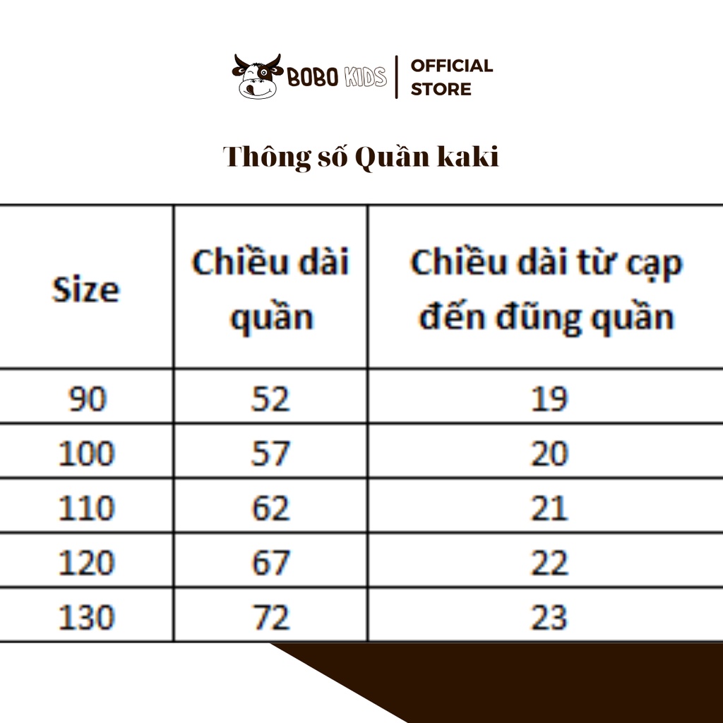 Quần Kaki Bé Trai BoBoKids Tag Túi Sành Điệu Cho Trẻ Em 1,5-10 Tuổi Phong Cách Thời Trang Hàn Quốc