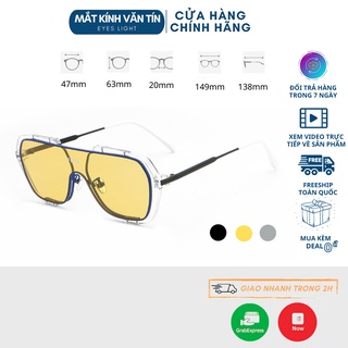 Kính mắt thời trang nam nữ cao cấp T578 thiết kế mắt vuông chất liệu kim loại pha nhựa cao cấp