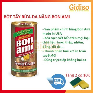 Bột Tẩy Rửa Đa Năng Bon Ami thương hiệu Mỹ (USA) hộp 400g GIDISO [Tẩy sạch mọi chất liệu]