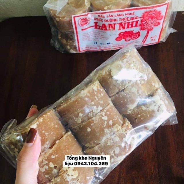 Đường Thốt Nốt An Giang gói 1kg 9 VIÊN LỚN chuyên dùnng nấu chè/làm bánh