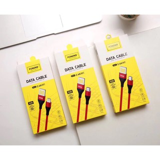 Cáp Sạc iphone Foneng X28 sạc 2 mặt usb Chất liệu mới Kháng Nước sạc nhanh iphone 7/8Plus/X/Xsmax/11Pro/12Promax