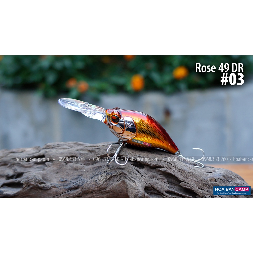 Mồi Lure Crankbait Megabarra Rose 49 DR | 49mm - 8.2g
