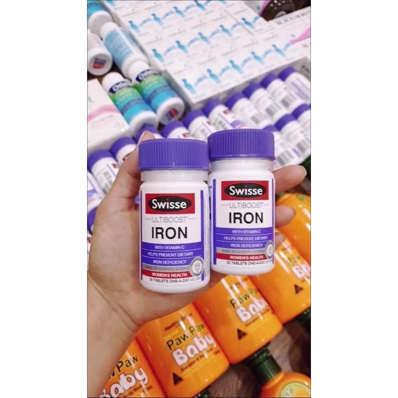 Sắt Hữu cơ Swisse, iron Swisse - xuất xứ úc | Thế Giới Skin Care