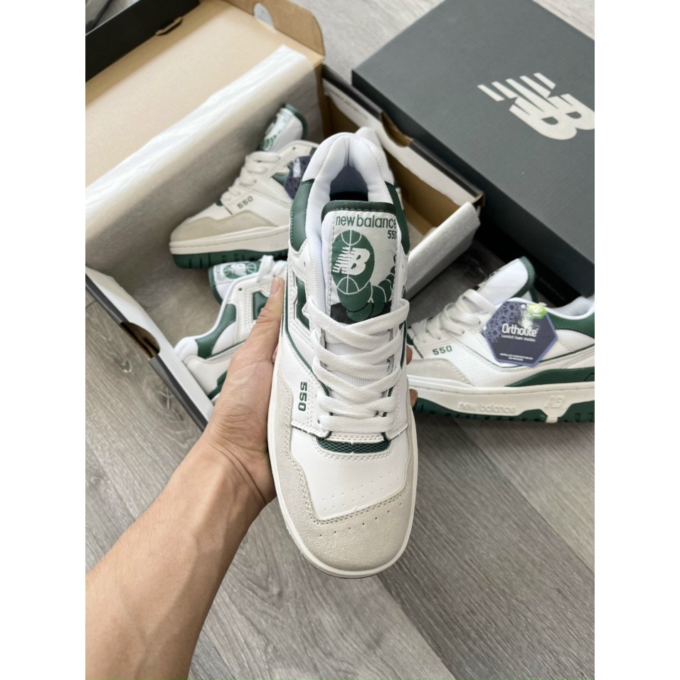 Giày 𝐧𝐞𝐰 𝐛𝐚𝐥𝐚𝐧𝐜𝐞 𝟓𝟓𝟎,NB550 Xanh Lá, Gìay Thể Thao Nam Nữ Newbalen 550 Đế Cao kem Phối Xanh Lá, Xanh Ngọc, Xanh biển