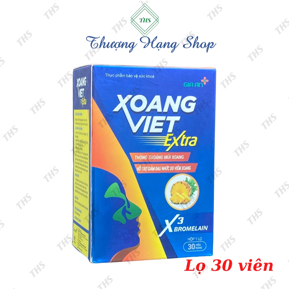 Xoang Việt - Hộp 30 viên - Hỗ trợ người viêm xoang cấp và mãn tính, do dị ứng, viêm mũi dị ứng