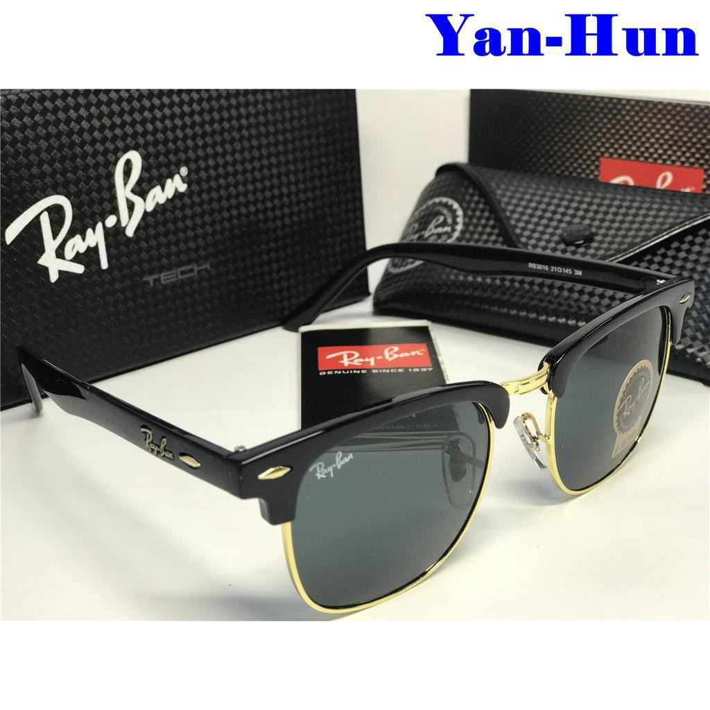 Kính Râm Ray-ban Ban Rb3016 Cổ Điển Clubmaster Variations 48mm 3431221232asa Thời Trang Cho Nam Và Nữ 2021