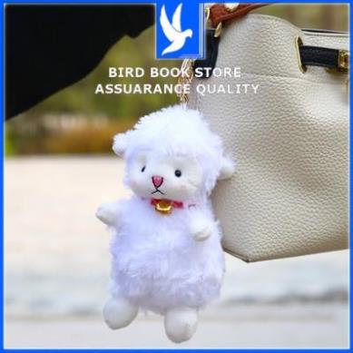 Gấu bông mini Móc khóa chú cừu trắng đáng yêu treo balo túi cặp sách chuyên sỉ số lượng lớn Bird book