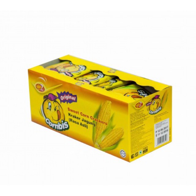 Bánh Bắp Cornbis Cracker Win2 Hộp 540 G - 30 cái