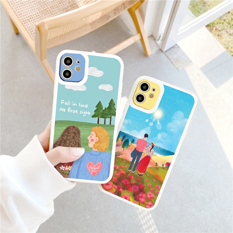 (IPHONE ] Ốp Lưng  Bảo Vệ CAMERA  vuông Fall in Love ốp iphone 12 pro /x/ 8plus/11 pro/11/12 pro max/13/promax tr247