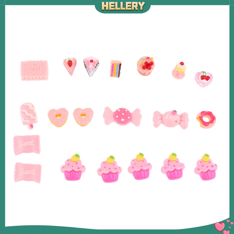 Set 20 Phụ Kiện Làm Trang Trí Sổ Tay Hình Que Kem Hoạt Hình DIY