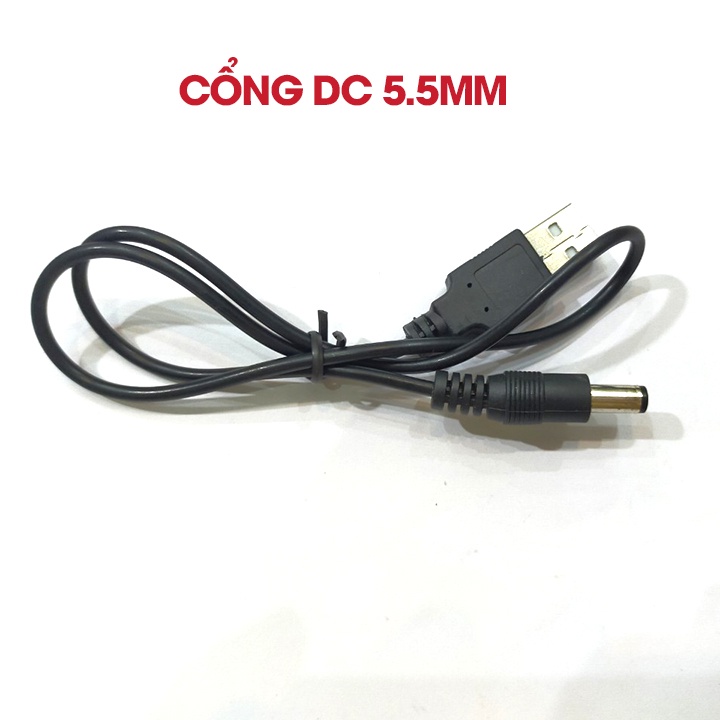 Dây Cáp Chuyển Đổi USB Ra Cổng DC 5.5mm/Mini Usb/Micro USB