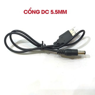 Dây cáp chuyển đổi usb ra cổng dc 5.5mm/mini usb/micro usb