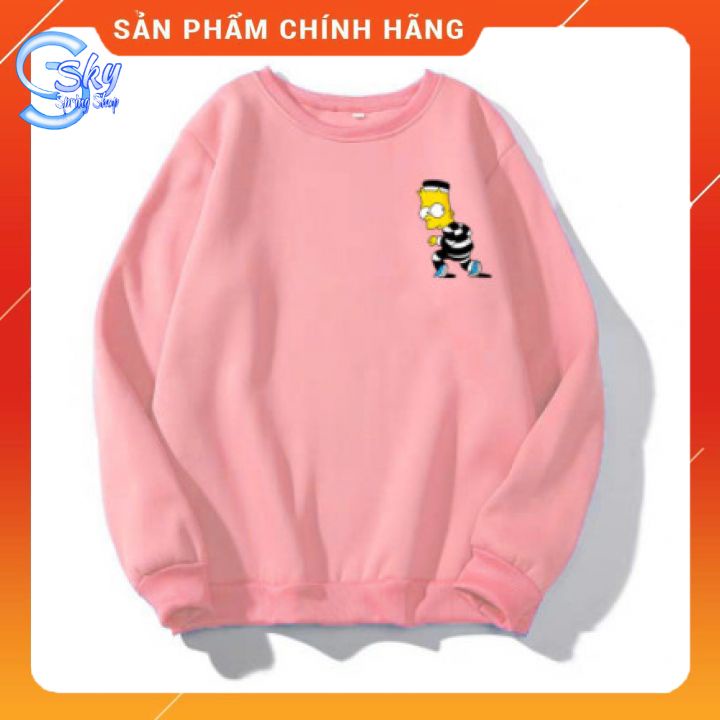 ÁO SWEATER UNISEX NAM NỮ  FORM RỘNG in HÌNH BART SIMPSON SIÊU PHONG CÁCH