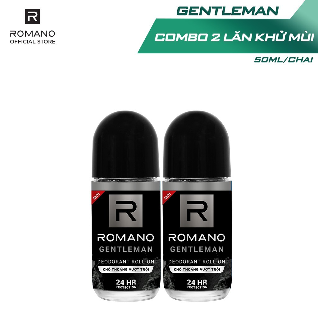 Lăn khử mùi Romano 50ml cho nam Mỹ phẩm làm đẹp cao cấp thương hiệu toàn cầu