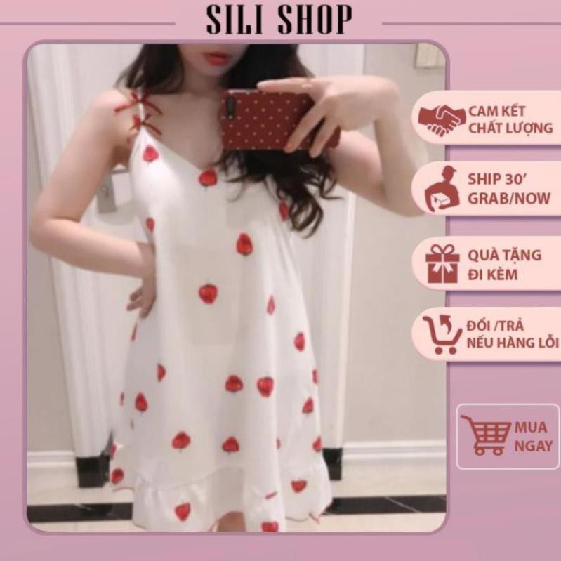 TM1921 VÁY NGỦ👑FREESHIP 50K👑 VÁY 2 DÂY ĐẸP HOT HIT VN01