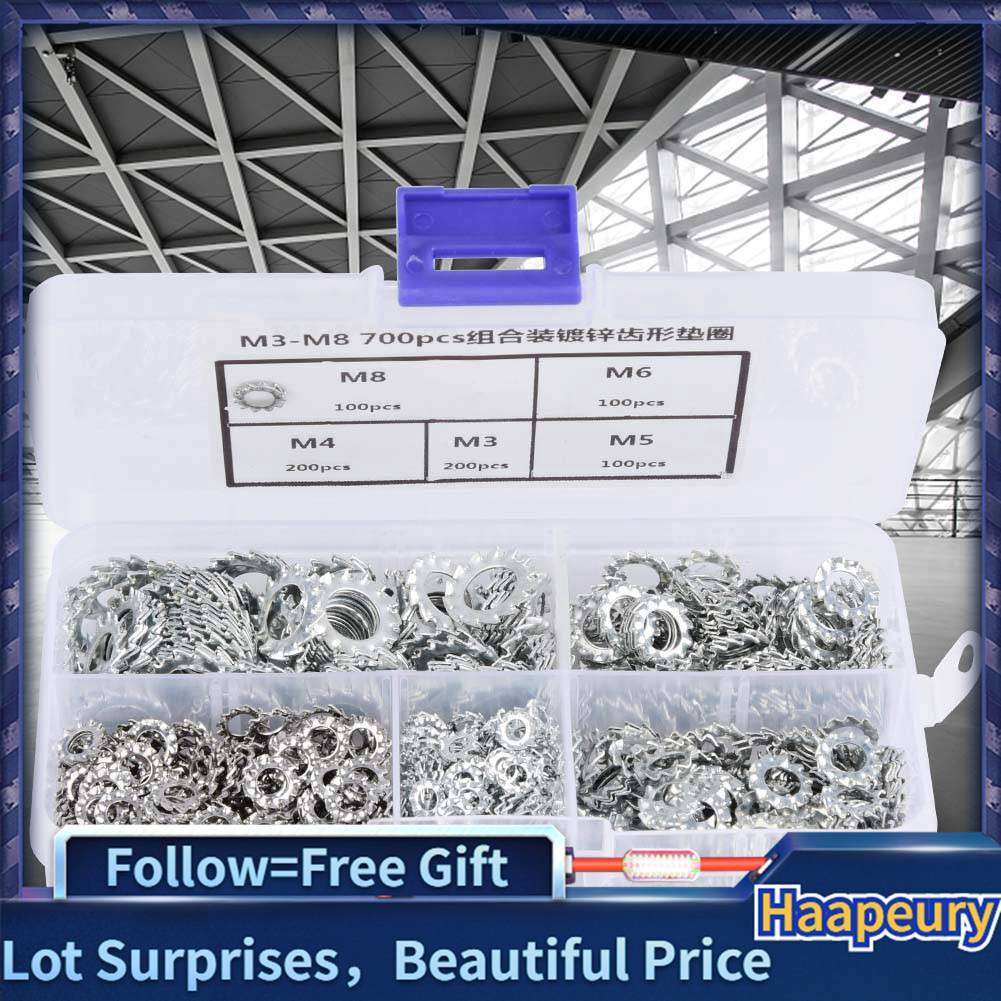 Set 700 Vòng Đệm Mạ Điện M3 / M4 / M5 / M6 / M8 Chuyên Dụng