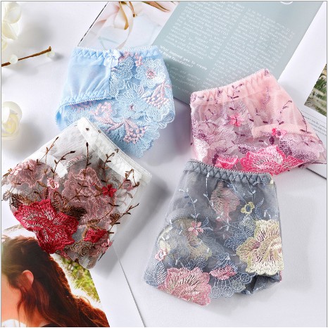 [Hàng Cao Cấp] Quần Lót Ren Nữ Thêu Hoa Hồng Xuyên Thấu, Gợi Cảm Khiến Nàng Mê Mẩn | BigBuy360 - bigbuy360.vn