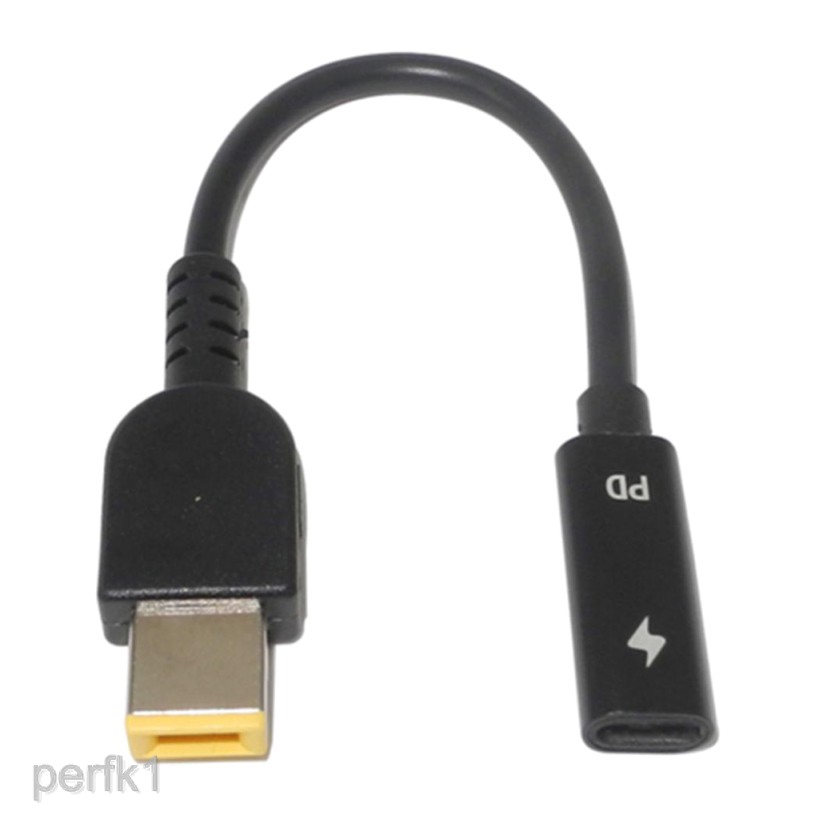 Cáp sạc truyền dữ liệu chuyển đổi đầu USB Type-C sang đầu vuông chuyên dụng cho Lenovo