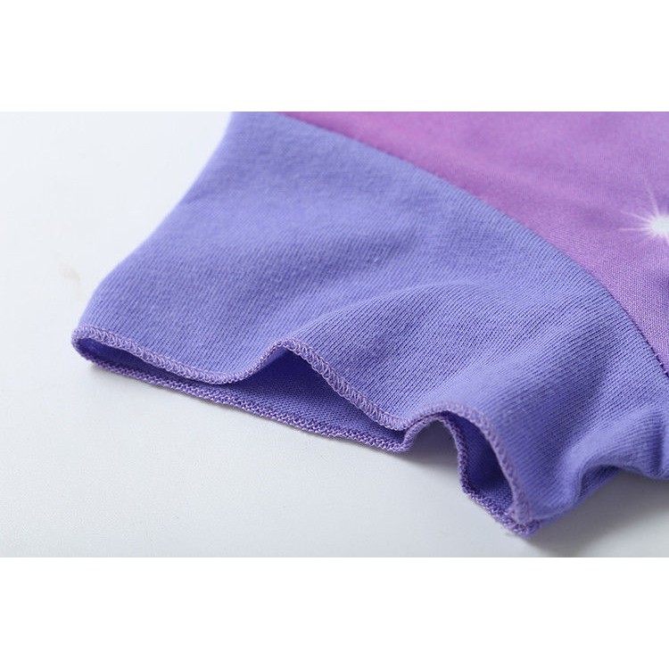 Đầm thun suông tay ngắn mềm mại in hình công chúa Disney xinh xắn cho bé gái