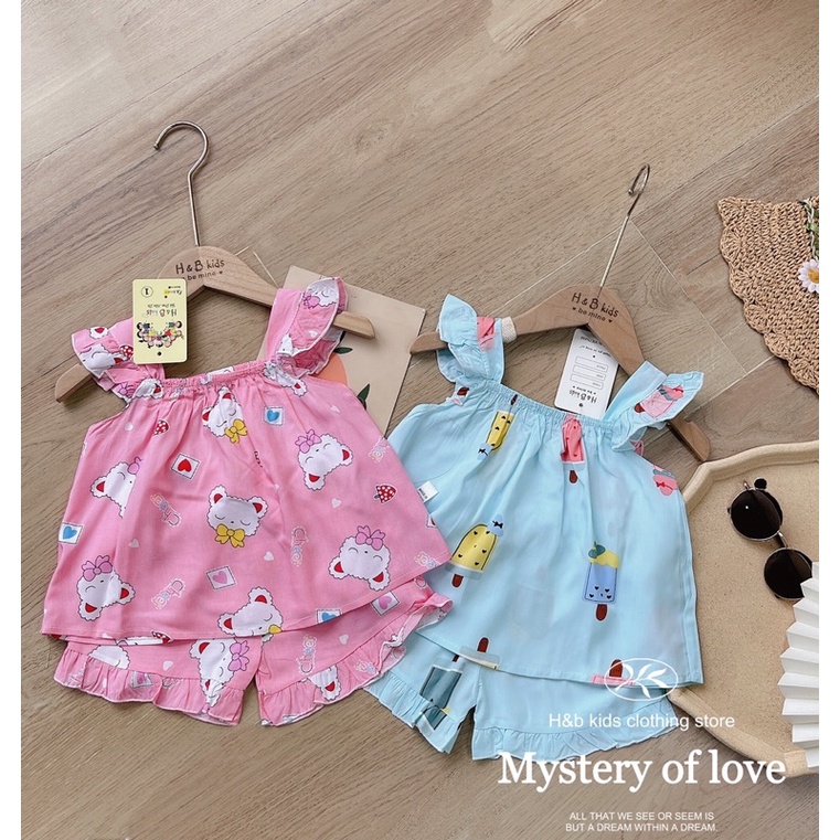 ĐỒ BỘ MẶC HÈ 2 DÂY CÁNH TIÊN CHO BÉ GÁI - HÀNG ĐẸP