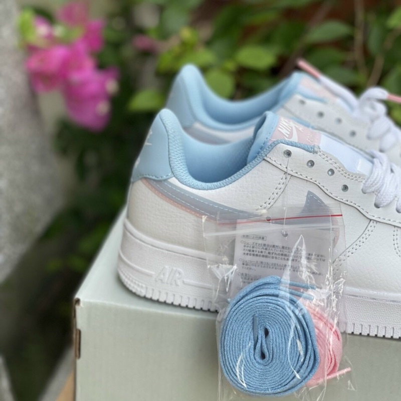 Giày af1 móc xanh hồng nữ bản đẹp