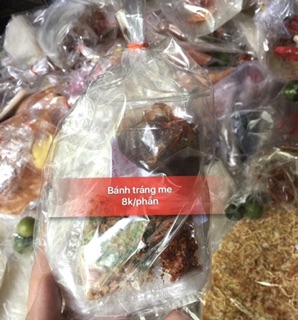 Combo 10b Bánh tráng muối tôm, đậu, hành phi