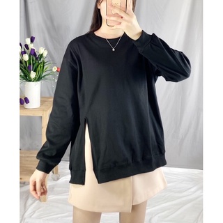 Áo Xẻ lệch hai màu (Ảnh shop chụp)