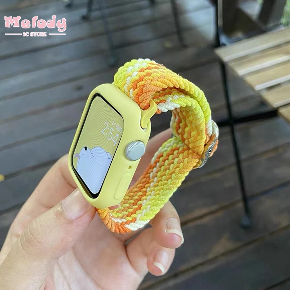Bộ Dây Nylon Thay Thế Cho Đồng Hồ Thông Minh Apple Watch Series 7/6/SE/5/4/3/2/1 iwatch 45/44/42/41/40/38mm