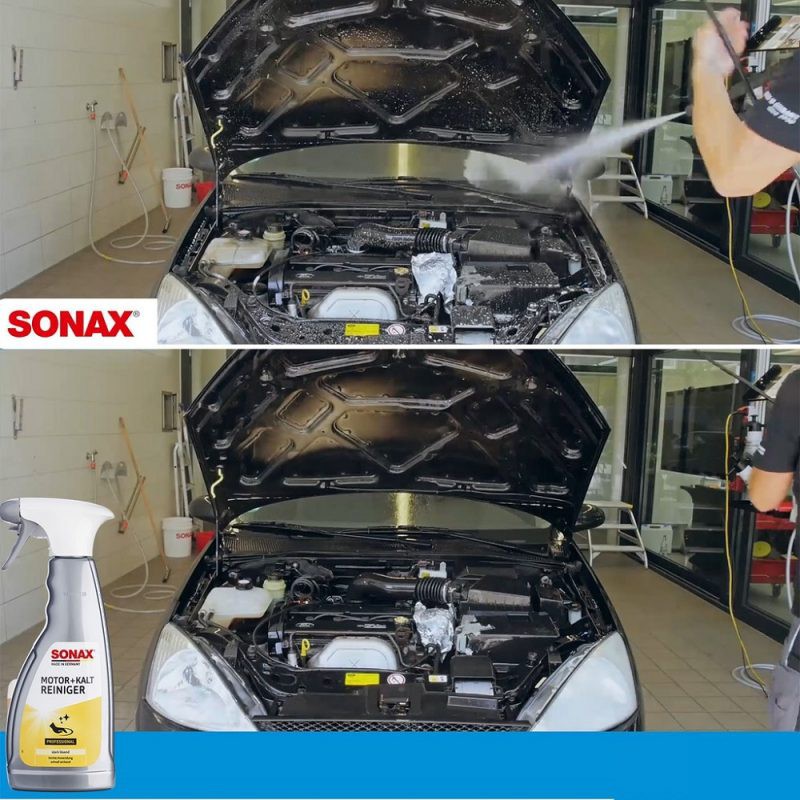 Vệ Sinh Khoang Máy ,Vệ Sinh Động Cơ Sonax 543200 500ML Tặng Cọ Đánh Máy