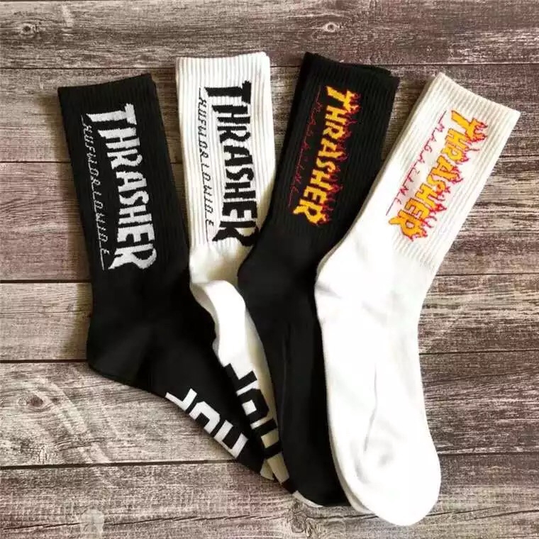 🔥🔥 Tất Chân In Chữ Thrasher Thời Trang Cá Tính