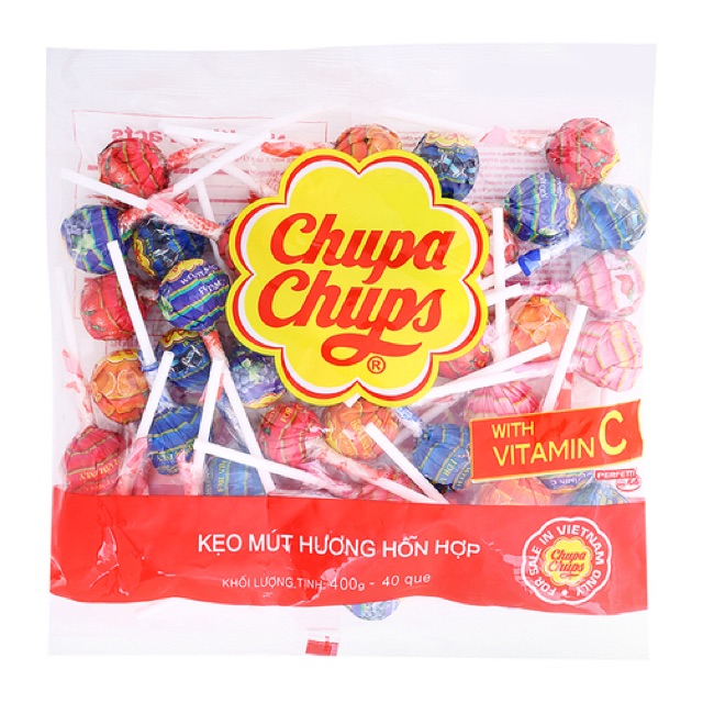 Bịch 60 Cây Kẹo Chupa Chups Tổng Hợp Gói 600gr