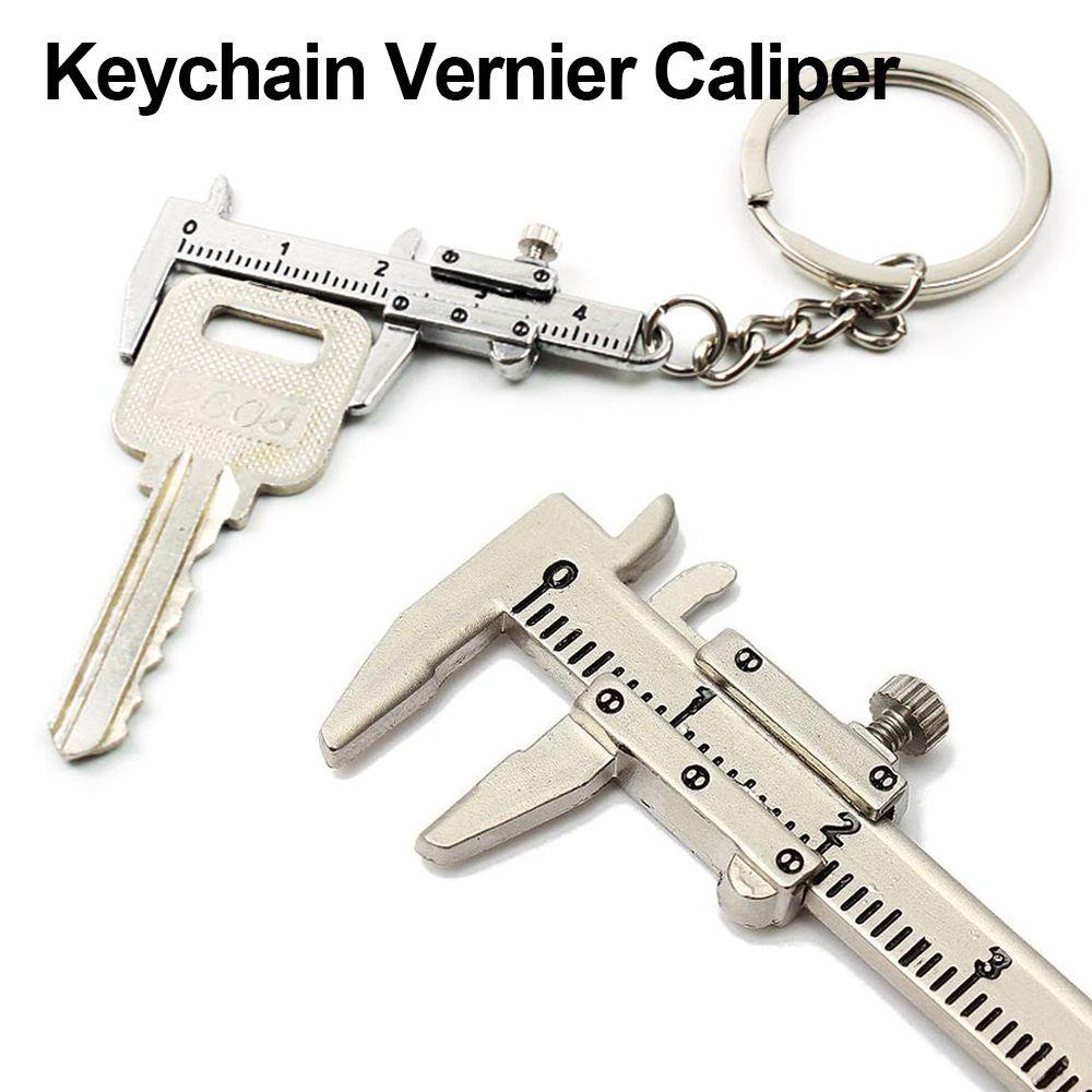 Set 4 Thước Cặp Cơ Mini Kèm Móc Khóa Xinh Xắn