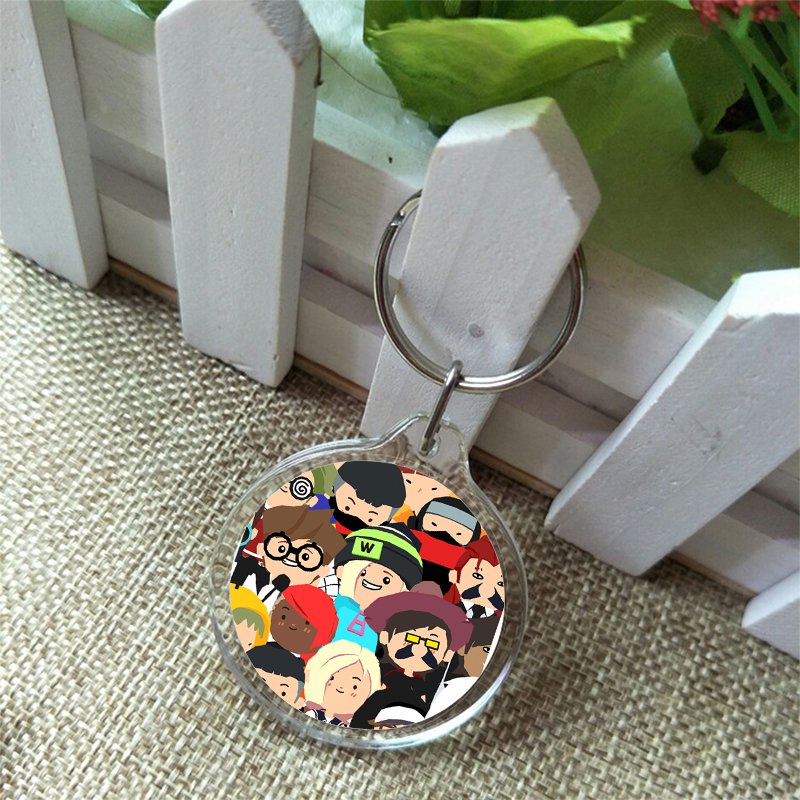 Móc treo chìa khóa in hình PLAY TOGETHER game anime chibi