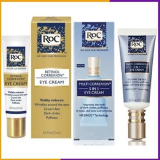 Kem mắt giảm thâm & nhăn ROC Retinol Correxion Eye Cream & RoC Multi Correxion 5in1 Eye Cream 15ml