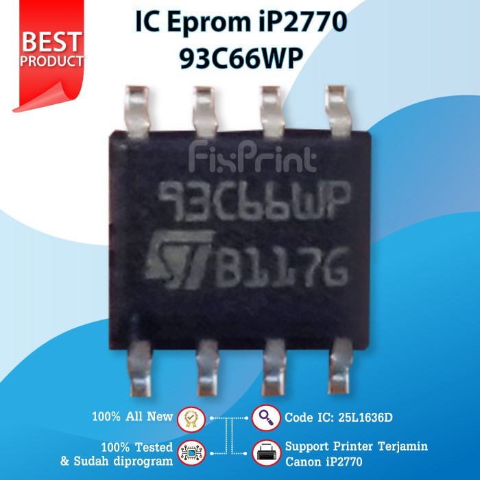 Máy In Eprom Ic Canon Ip2770 Ic Ip2770 Eeprom Resetter Counter Ip 2770 Ic 93c66wp