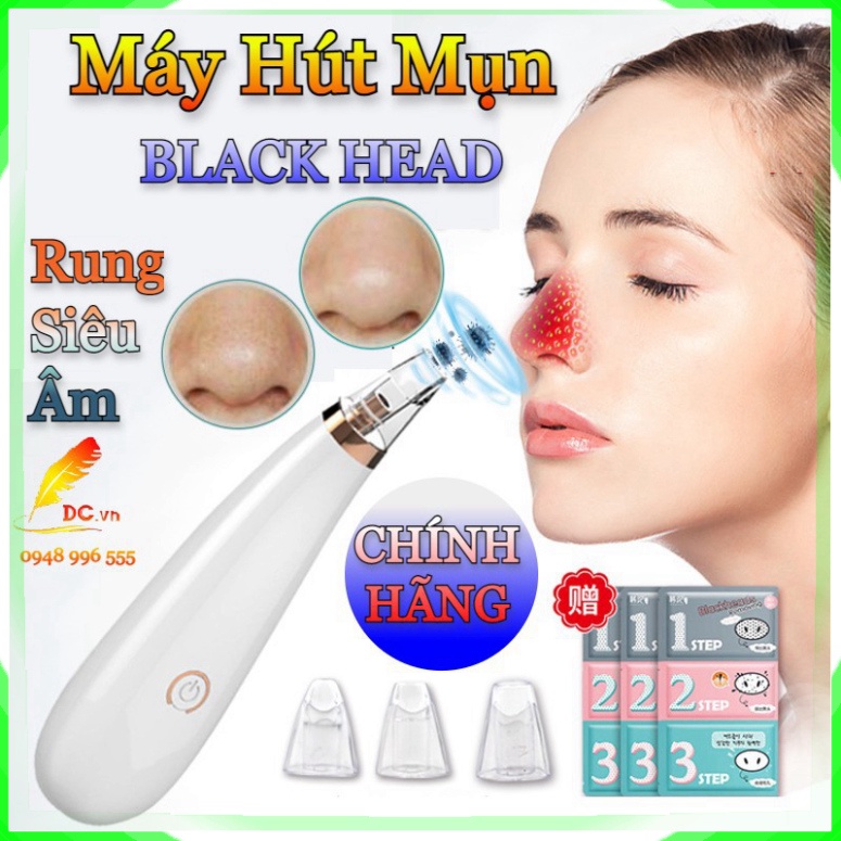 Máy Hút Mụn (CHÍNH HÃNG) BLACK HEAD Cầm Tay Mini Rung Siêu Âm An Toàn Cho Da Mặt Công Nghệ Thế Hệ Mới - Chính Hãng