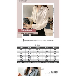 Áo sơ mi chiffon Plus Size thời trang công sở thanh lịch