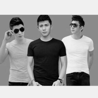 Áo thun trơn cổ tròn tay ngắn nam nữ