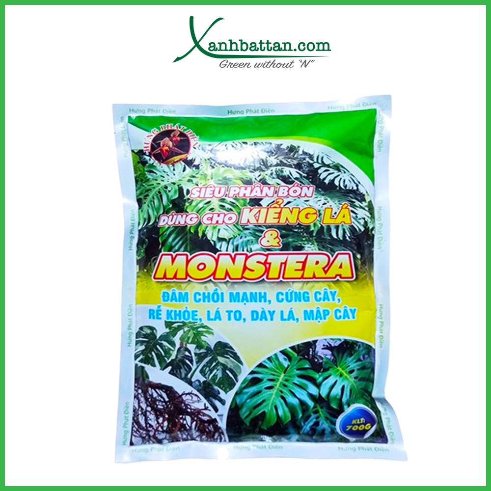 Phân Bón Cho Kiểng Lá Monstera Dưỡng Lá, Mập Thân, Rễ Khỏe Gói 700 Gram