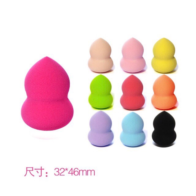 Bông Phấn- Mút tán kem TRANG ĐIỂM nền hình hồ lô, giọt nước Store4girls, chất liệu mềm mại đàn hồi màu sắc tươi tắn