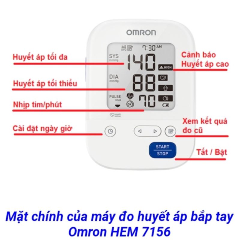 Máy đo huyết áp Omron Hem-7156