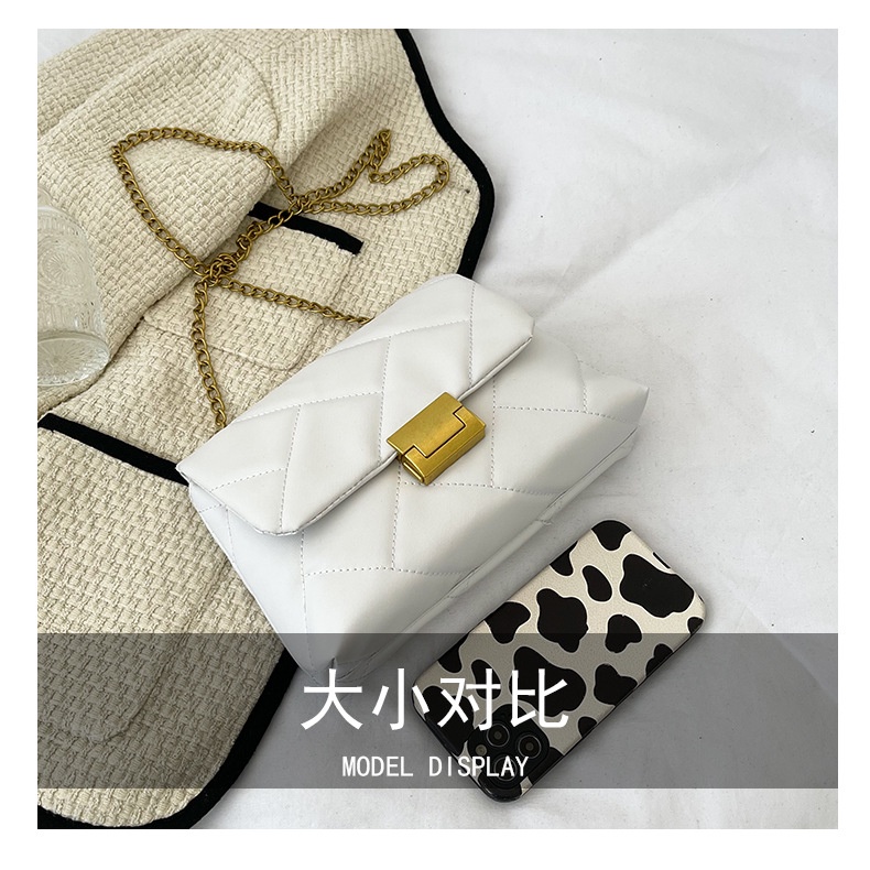 Túi Đeo JASMIN NOIR Chéo Họa Tiết Caro Dây Xích Thời Trang Cho Nữ