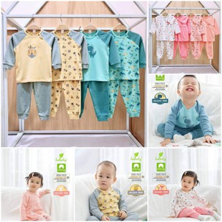 Bộ chữ A cổ tim, raglan Lullaby cho bé