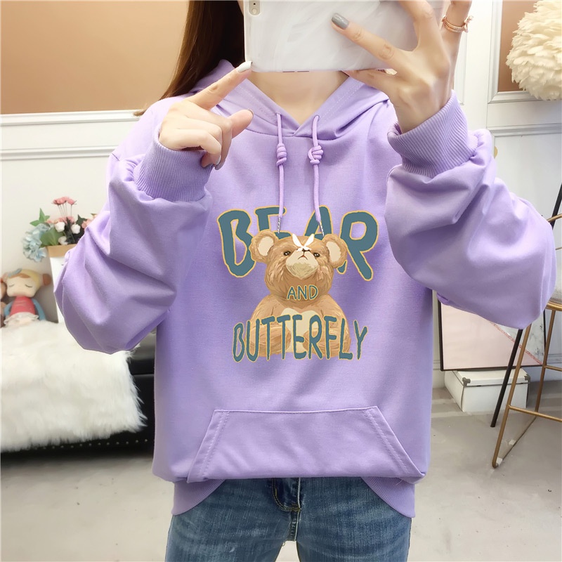 Áo hoodie AOKANG dáng rộng thời trang mùa thu Hàn Quốc mới