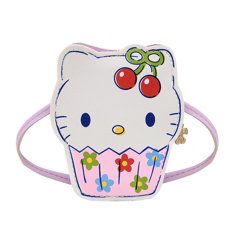 Túi Đeo Chéo Vai Hình Mèo Dễ Thương Thời Trang Cho Bé Gái