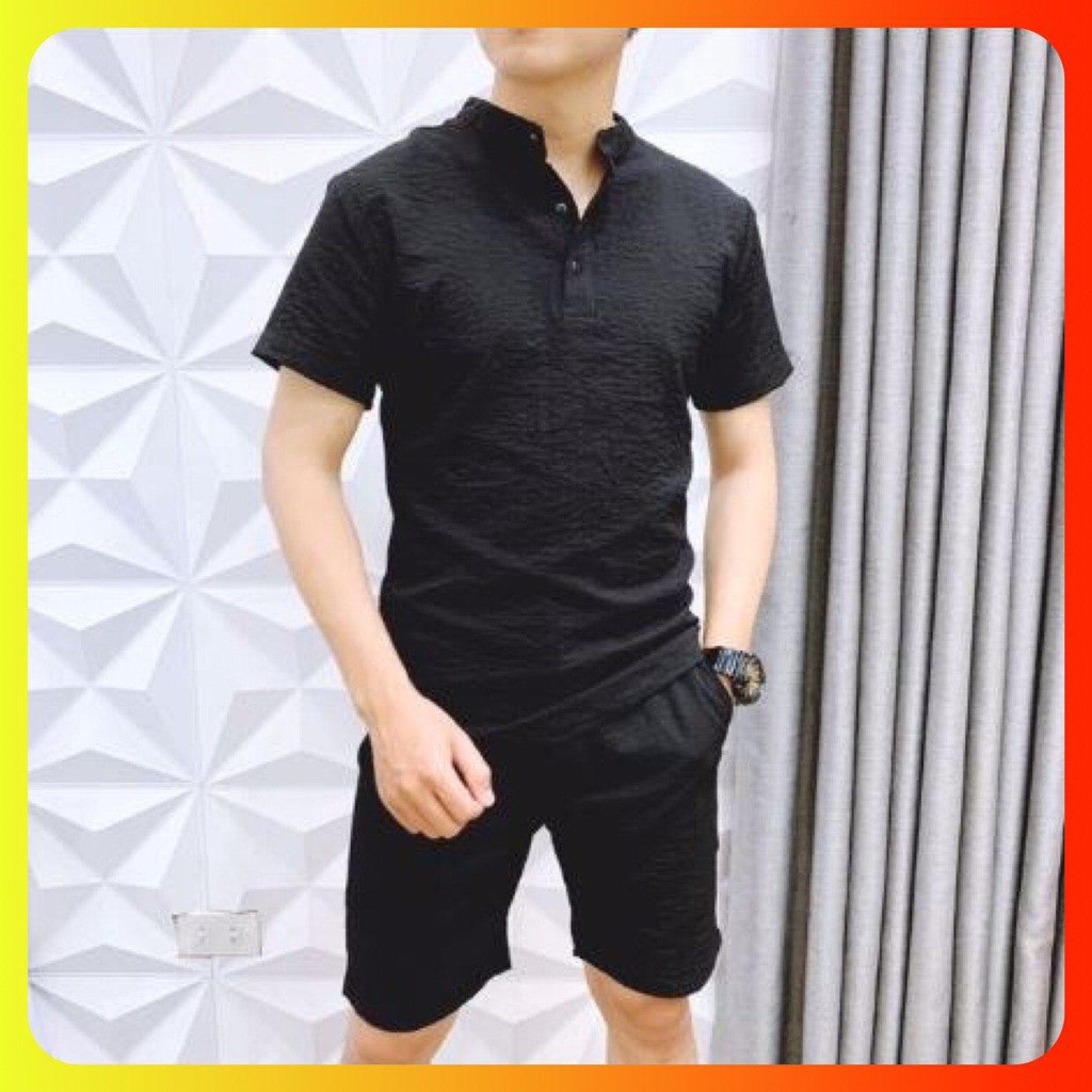 Bộ quần áo nam mùa hè, bộ đũi cổ tàu 4 khuy chất mát nhẹ - FATADO BH22 | BigBuy360 - bigbuy360.vn