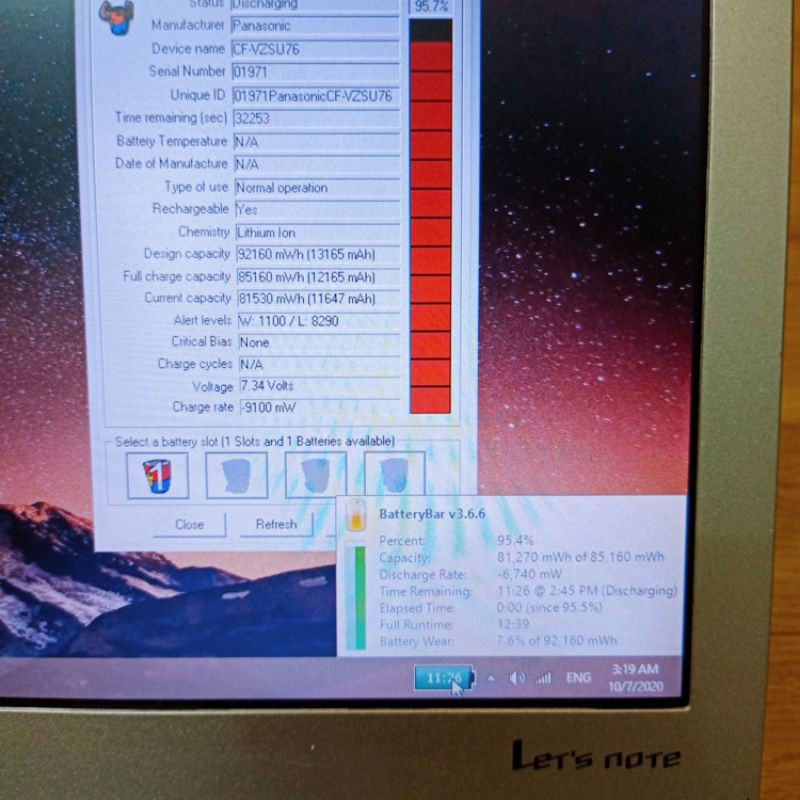 Pin Laptop Panasonic CF-SX1 SX2 SX3 SX4 NX1 NX2 NX3 NX4 chính hãng