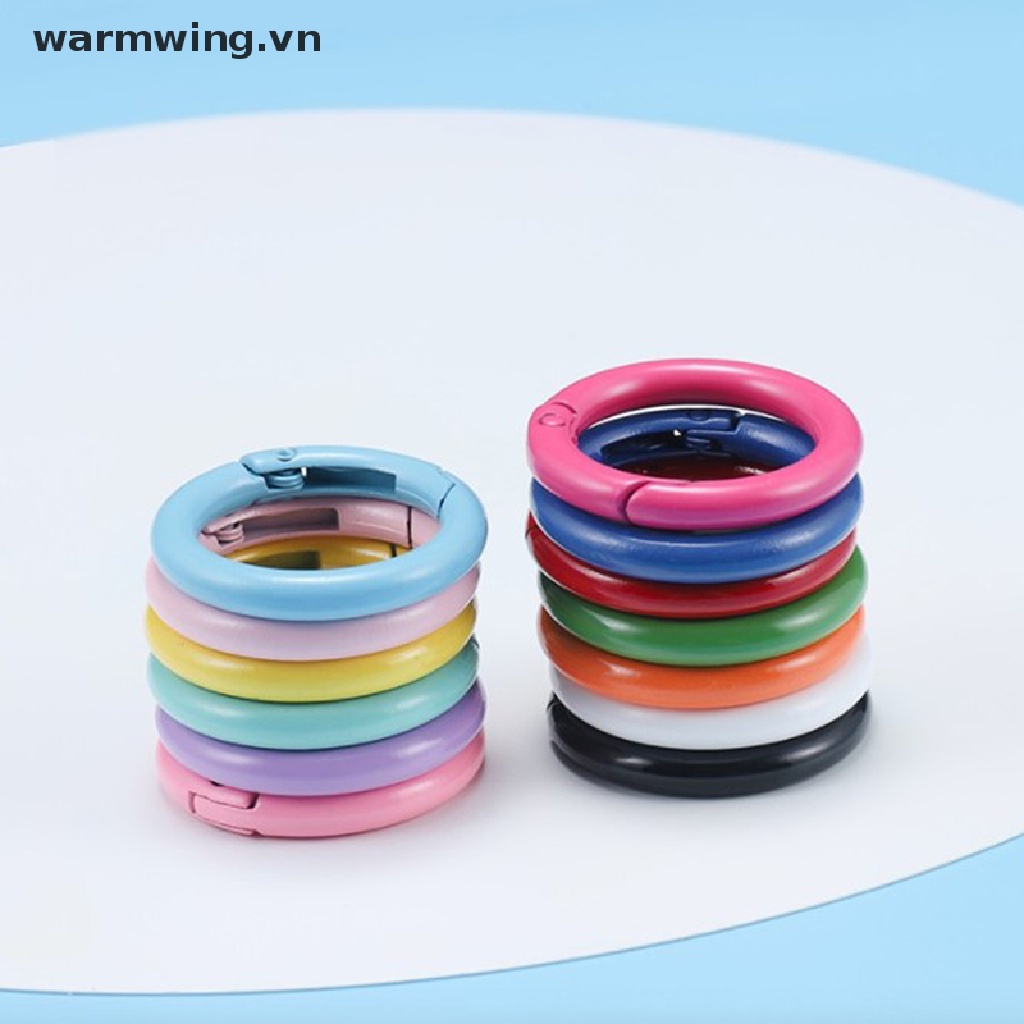 Set 10 Móc Khóa Carabiner Tròn Bằng Kim Loại